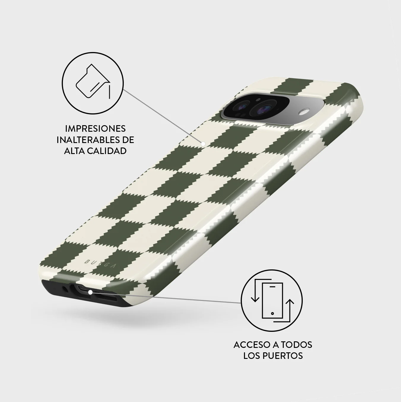Retro Grid - Google Pixel 9 Funda - Image 3