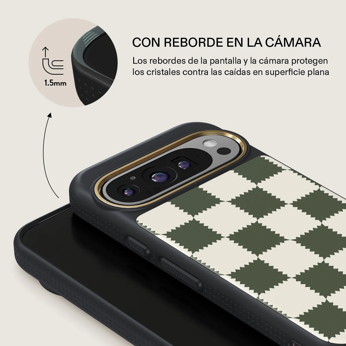 Retro Grid - Google Pixel 9 Pro Funda - Image 8