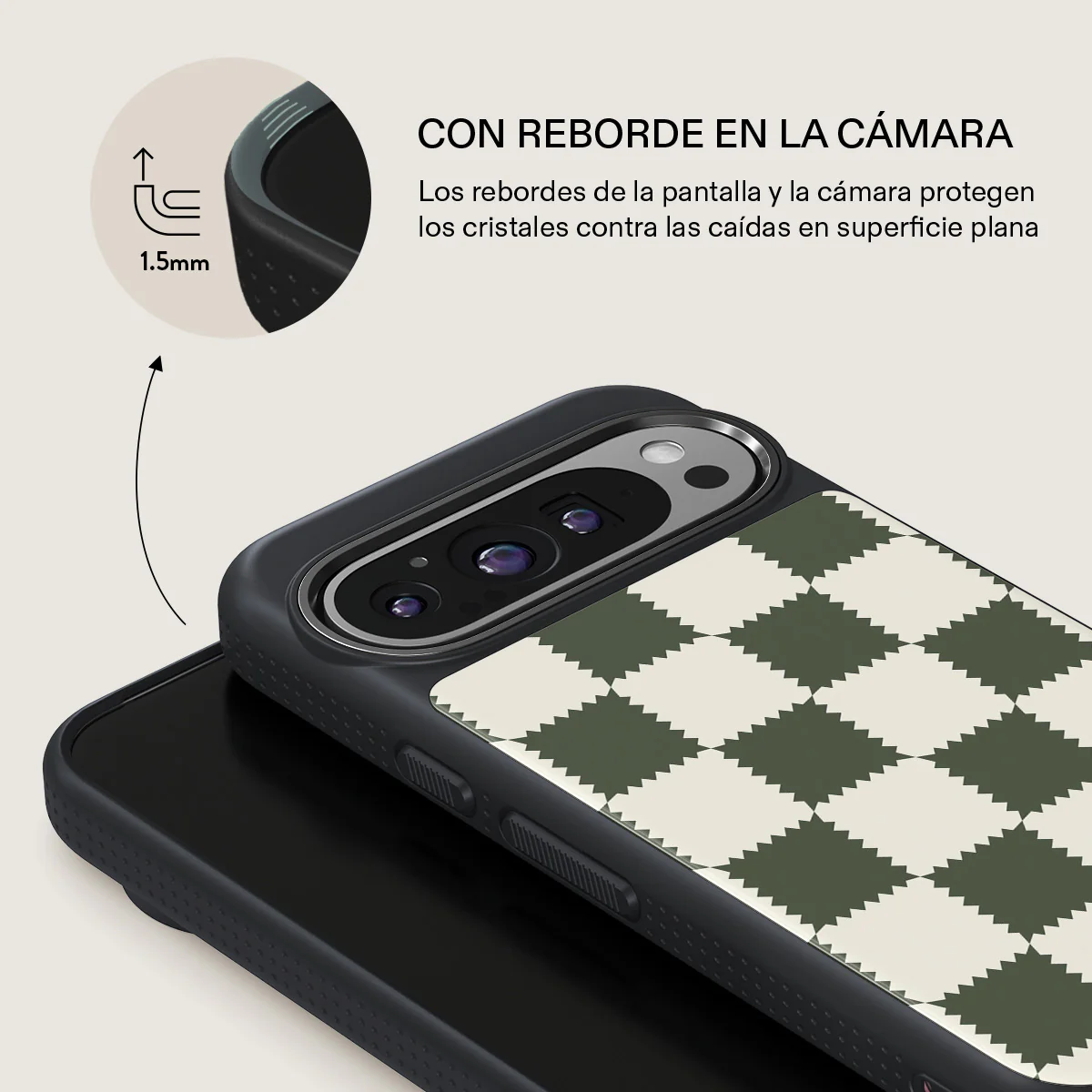 Retro Grid - Google Pixel 9 Pro XL Funda - Image 15