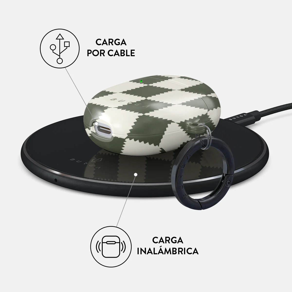 Retro Grid - Google Pixel Buds 2 Funda - Image 3