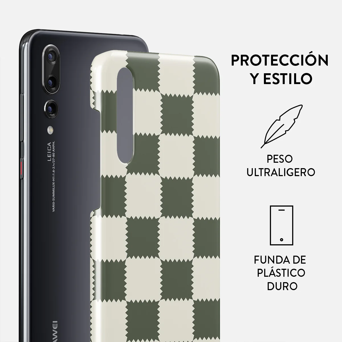 Retro Grid - Huawei P20 Funda - Image 2
