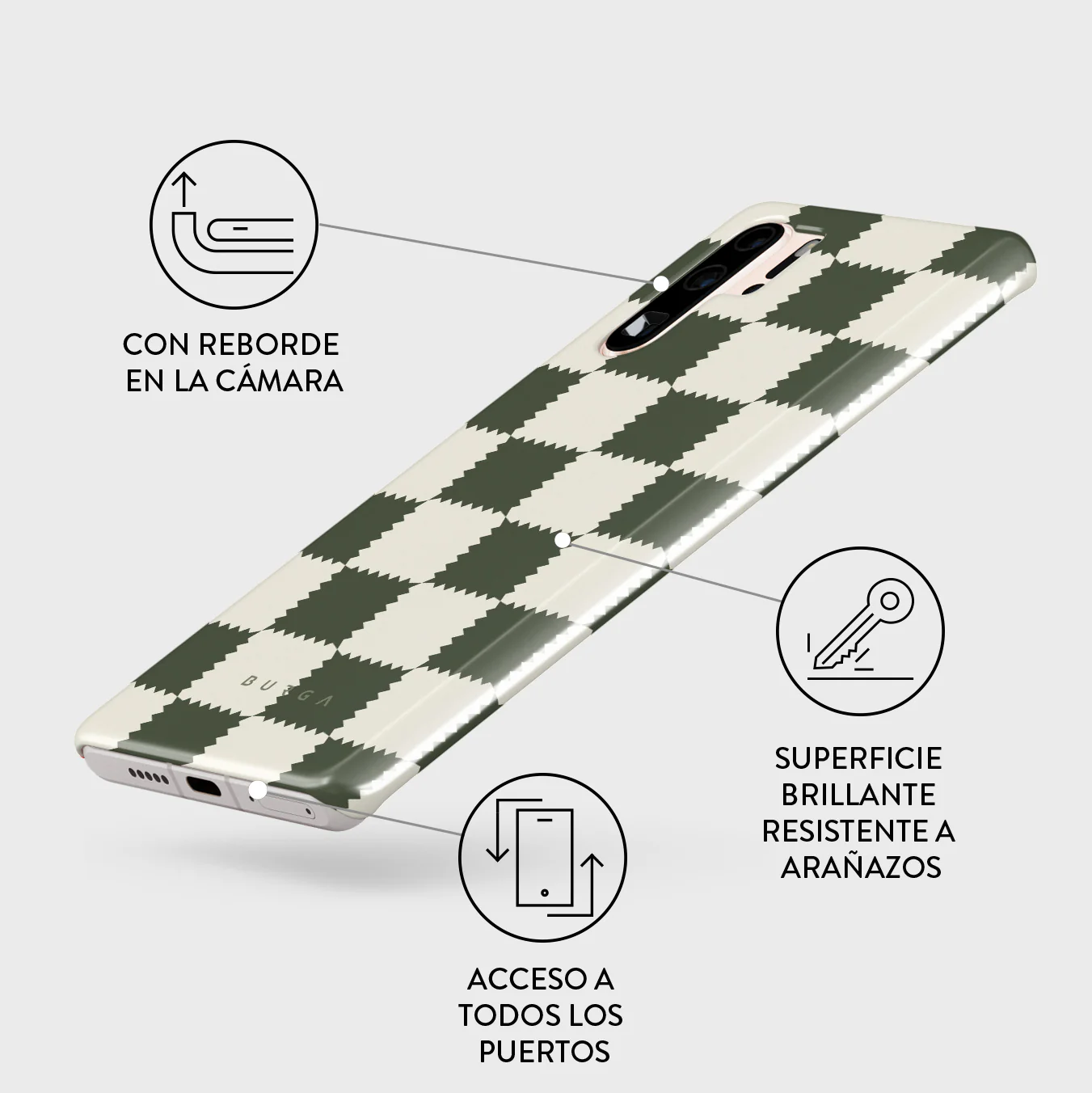 Retro Grid - Huawei P30 Pro Funda - Image 3