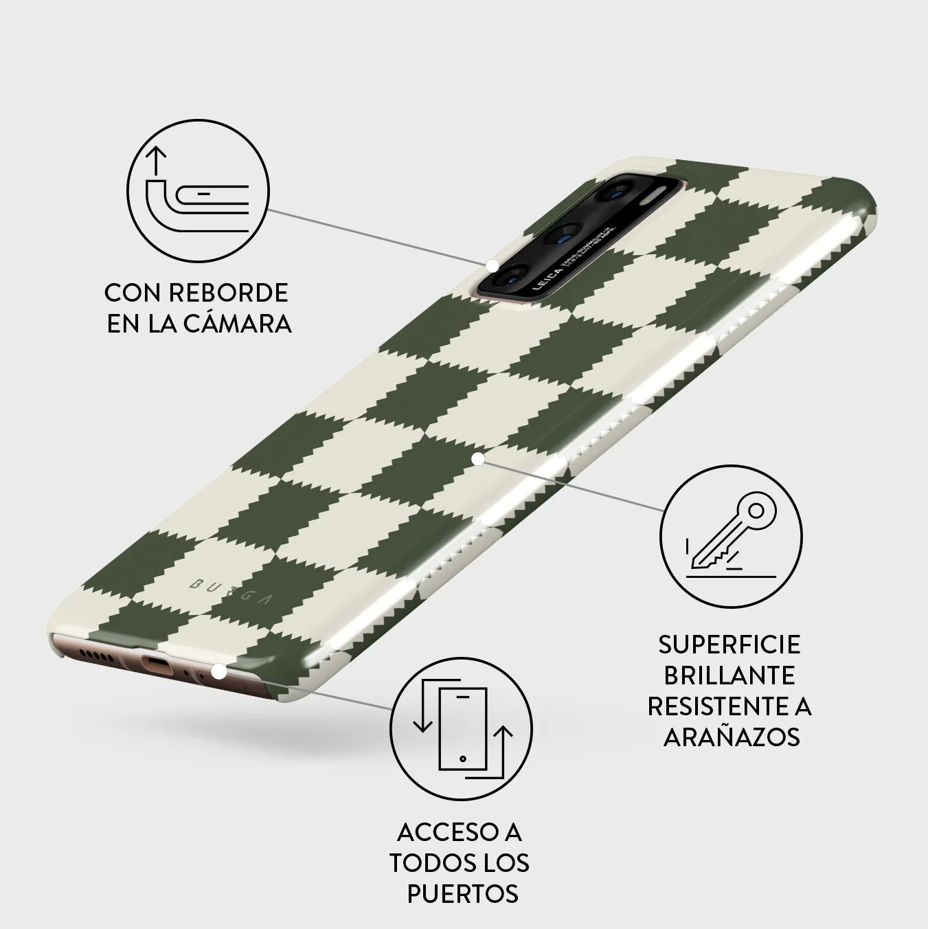 Retro Grid - Huawei P40 Funda - Image 3