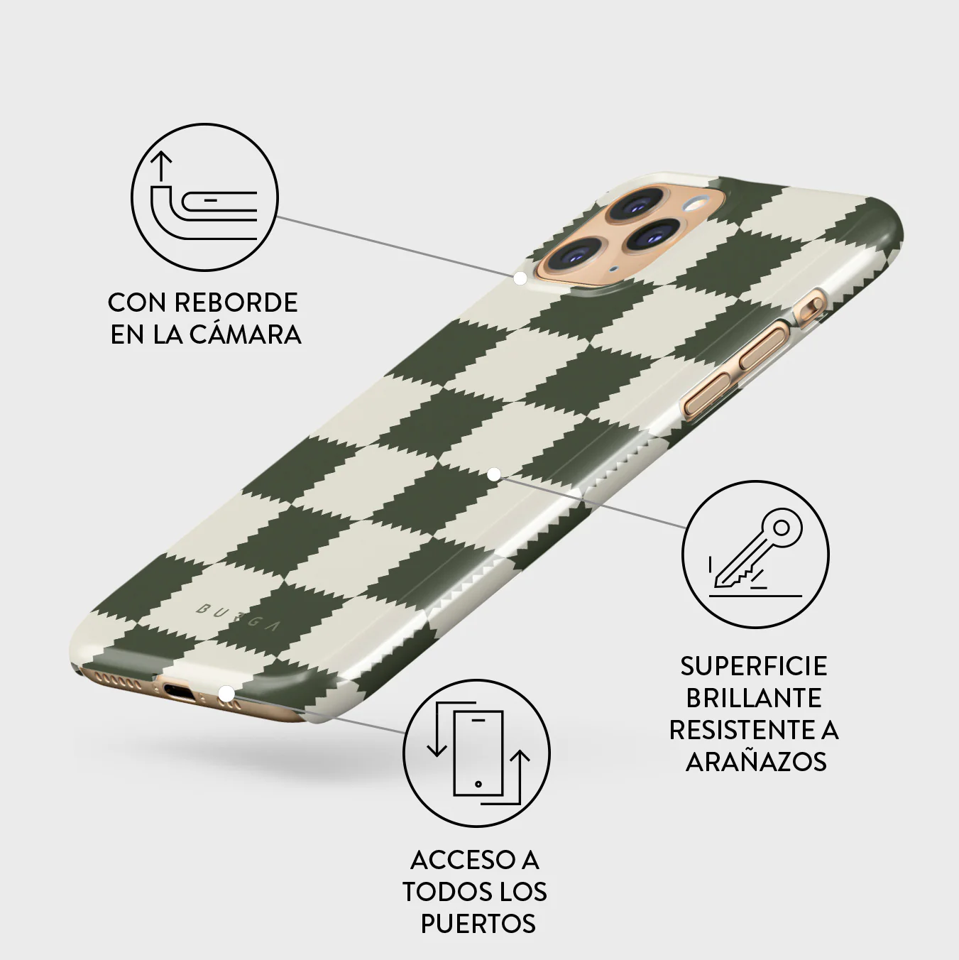 Retro Grid - iPhone 11 Pro Funda - Image 3