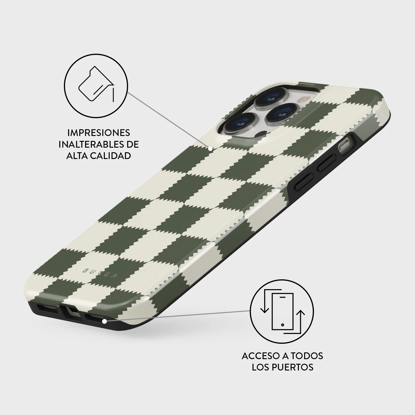 Retro Grid - iPhone 13 Pro Funda - Image 3