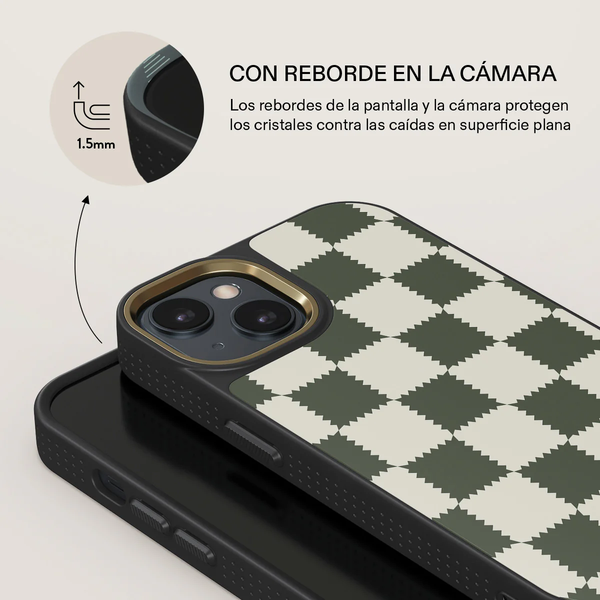 Retro Grid - iPhone 14 Plus Funda - Image 8