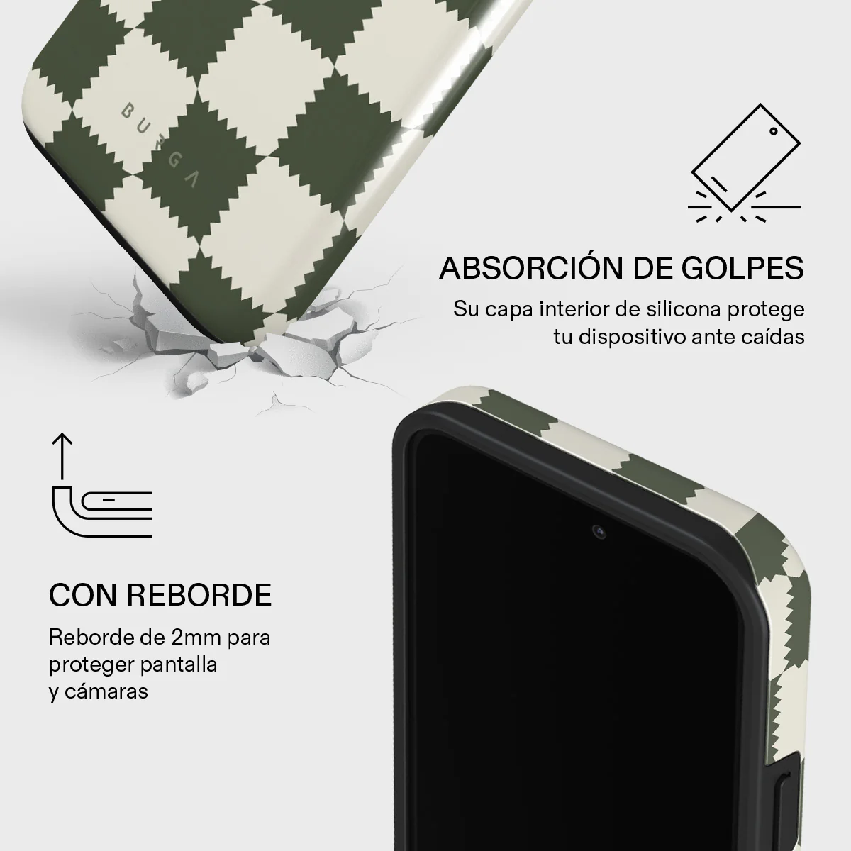 Retro Grid - iPhone 14 Pro Max Funda - Image 4