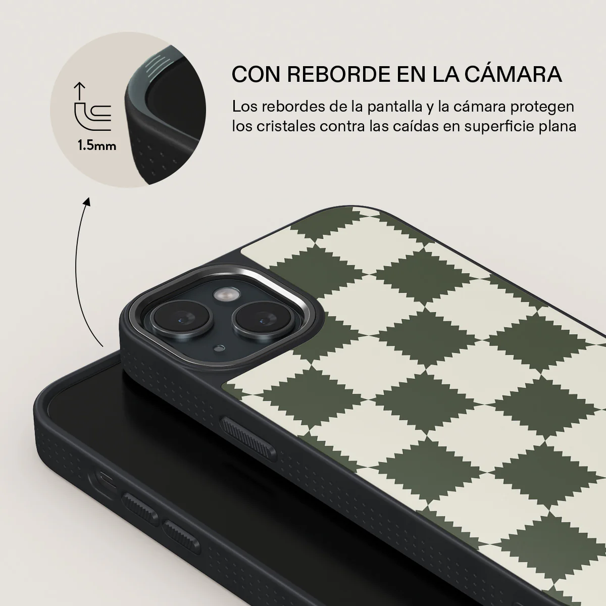 Retro Grid - iPhone 15 Funda - Image 15