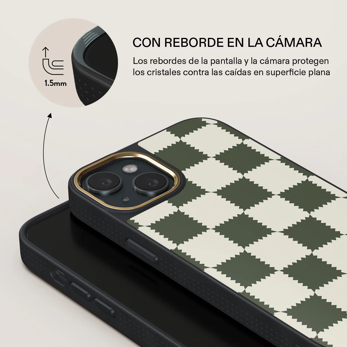 Retro Grid - iPhone 15 Plus Funda - Image 8