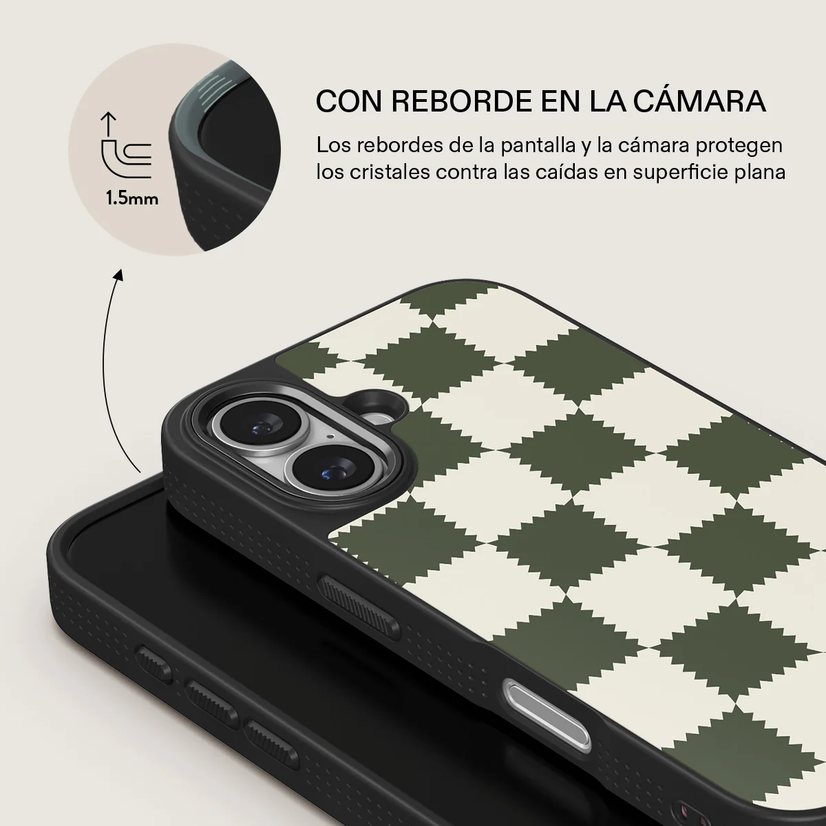 Retro Grid - iPhone 16 Funda - Image 16