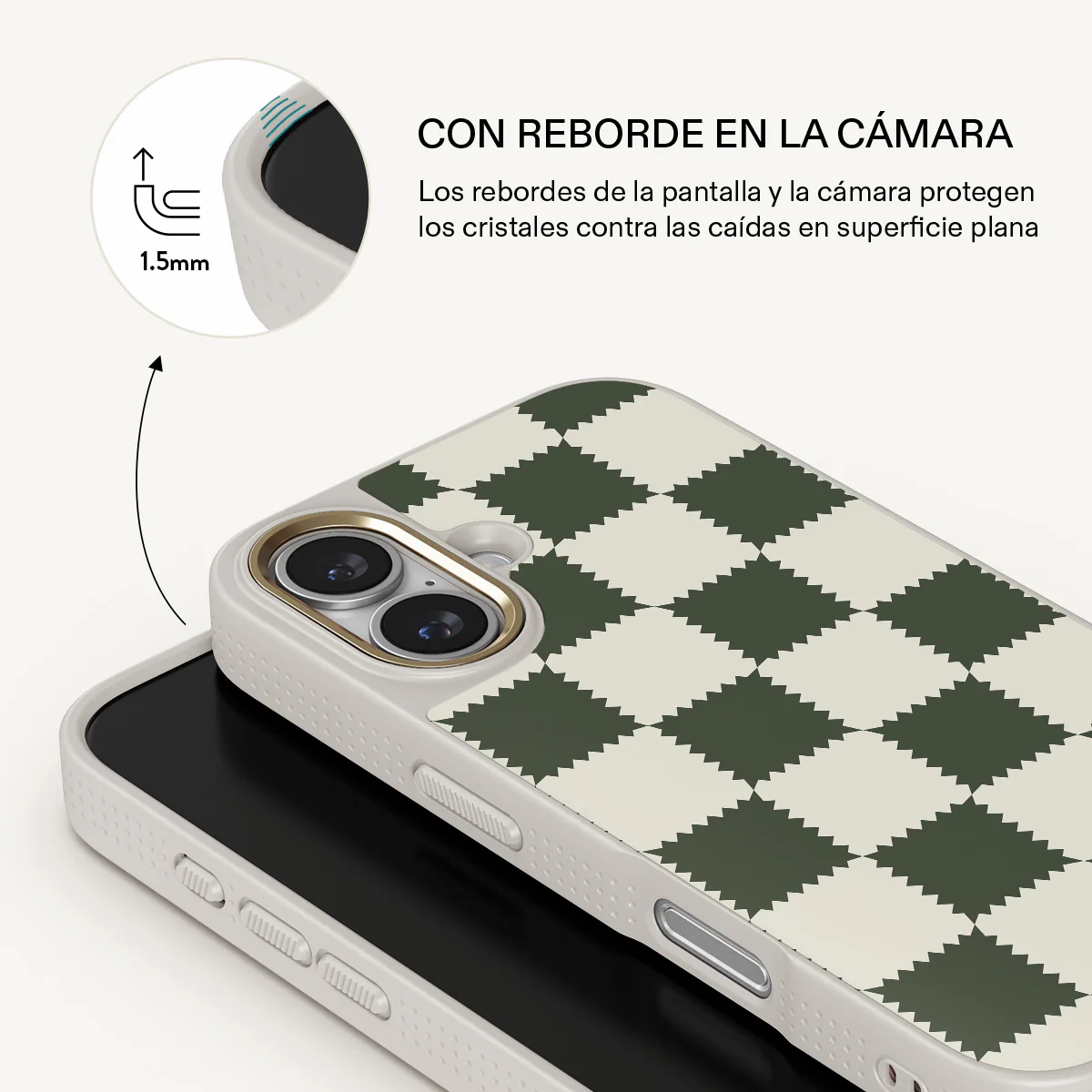 Retro Grid - iPhone 16 Plus Funda - Image 23