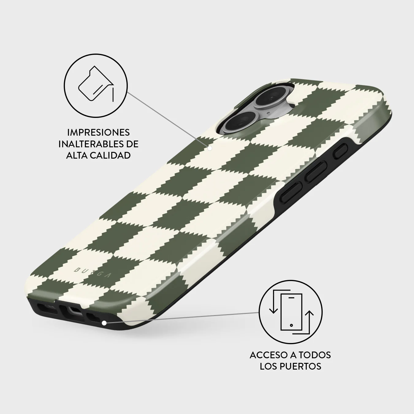 Retro Grid - iPhone 16 Plus Funda - Image 3