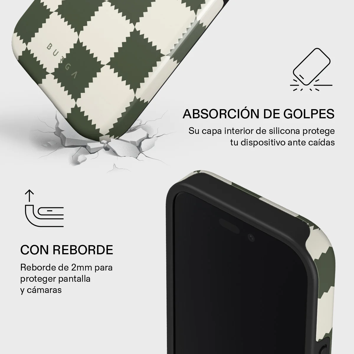 Retro Grid - iPhone 16 Plus Funda - Image 4