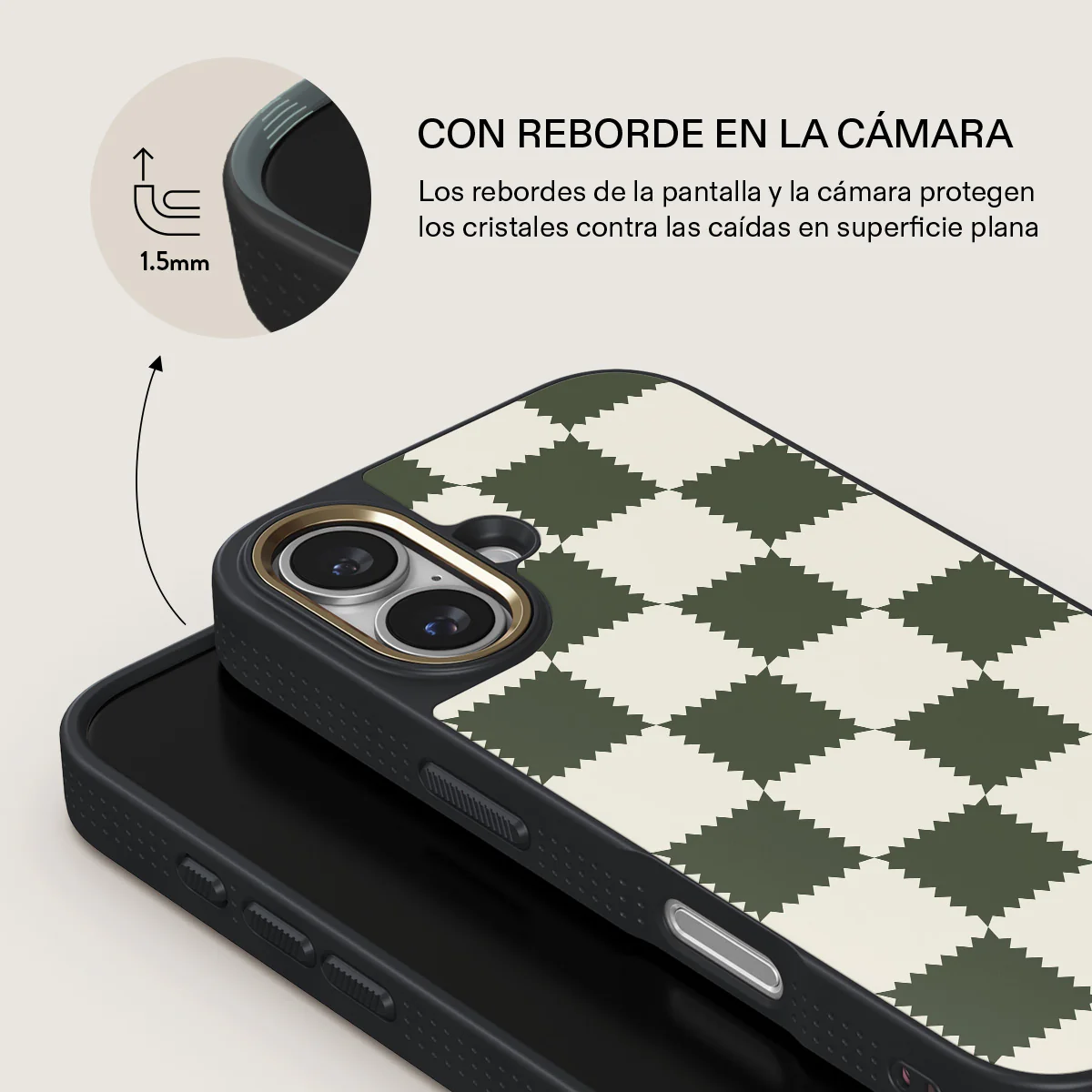 Retro Grid - iPhone 16 Plus Funda - Image 9