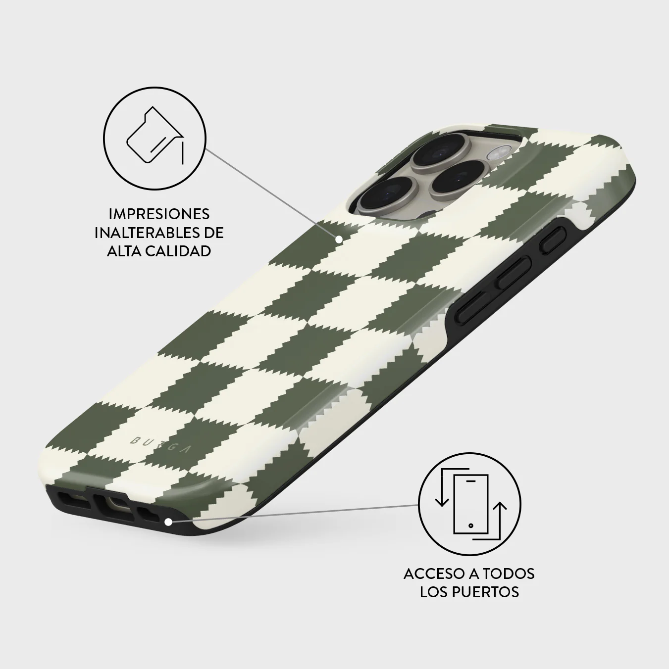Retro Grid - iPhone 16 Pro Max Funda - Image 3