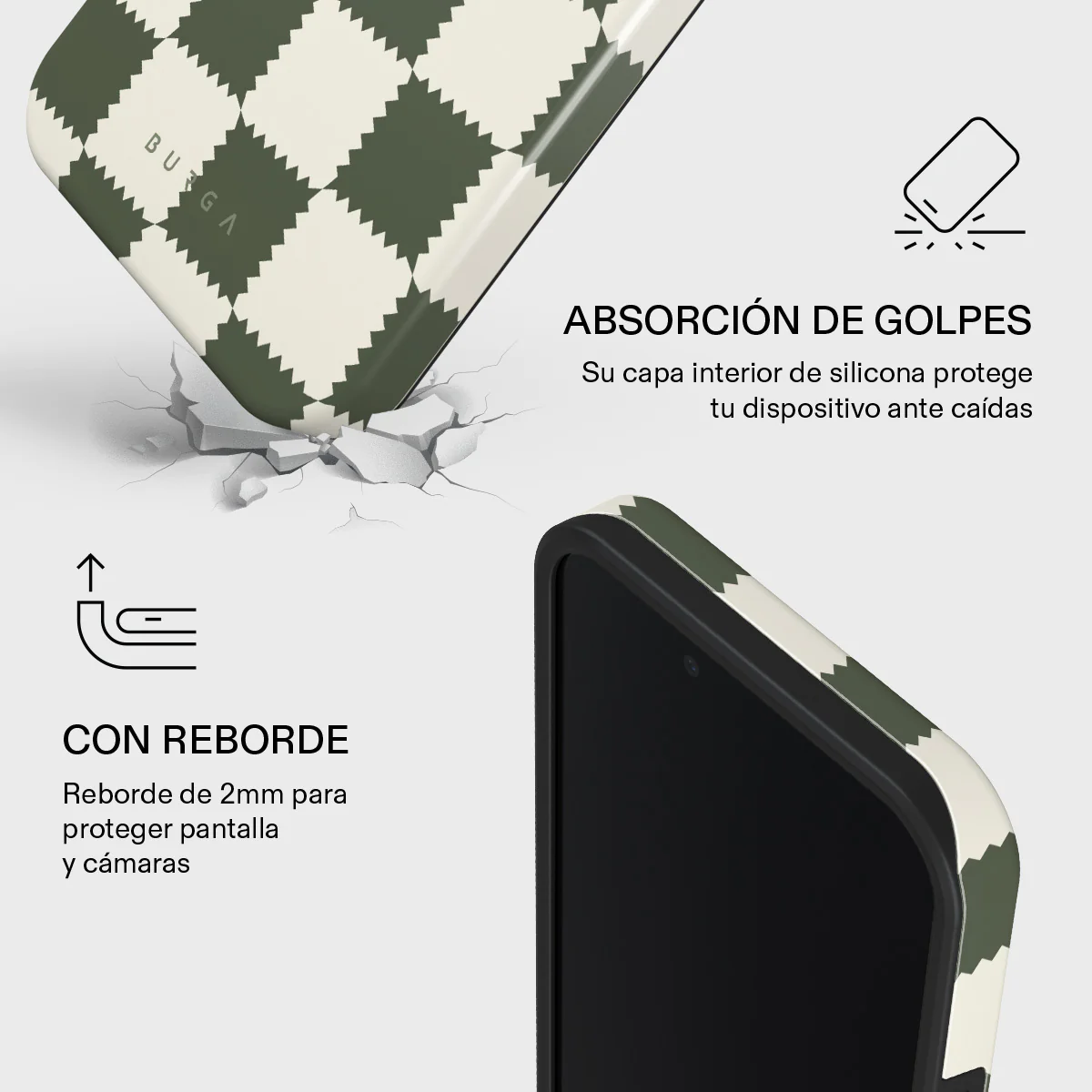 Retro Grid - iPhone 16e Funda - Image 4