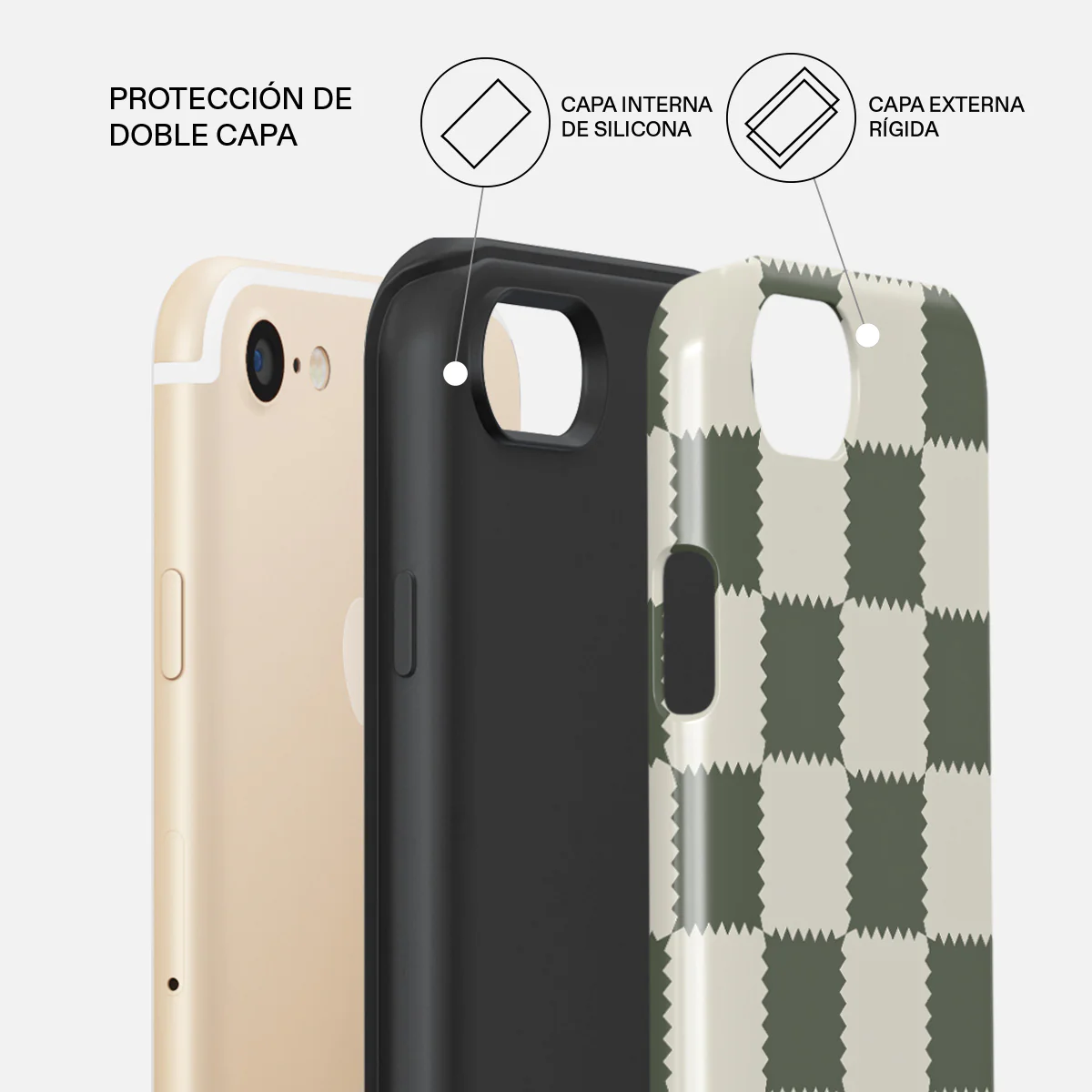 Retro Grid - iPhone 7 / iPhone 8 Funda - Image 6