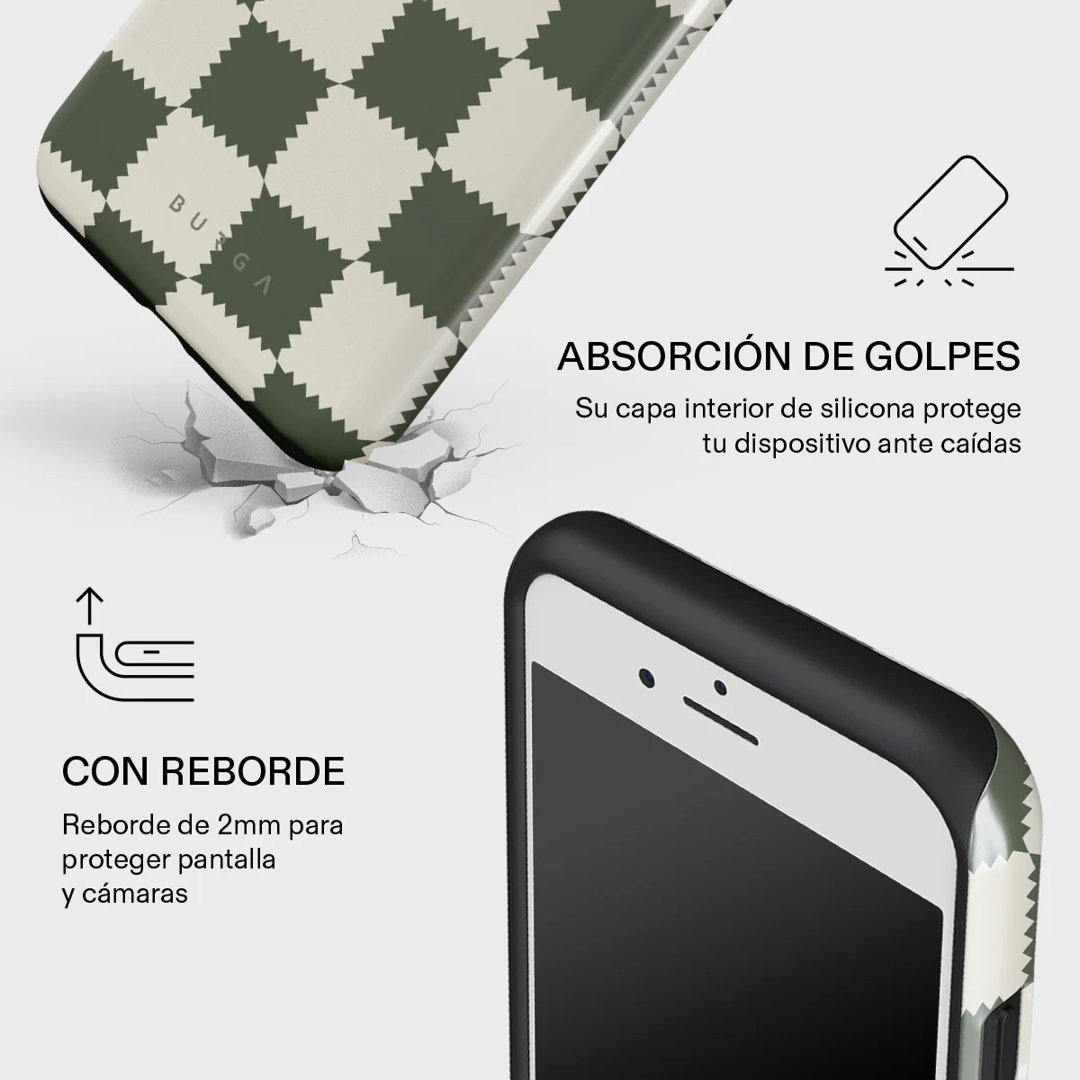 Retro Grid - iPhone 7 / iPhone 8 Funda - Image 8
