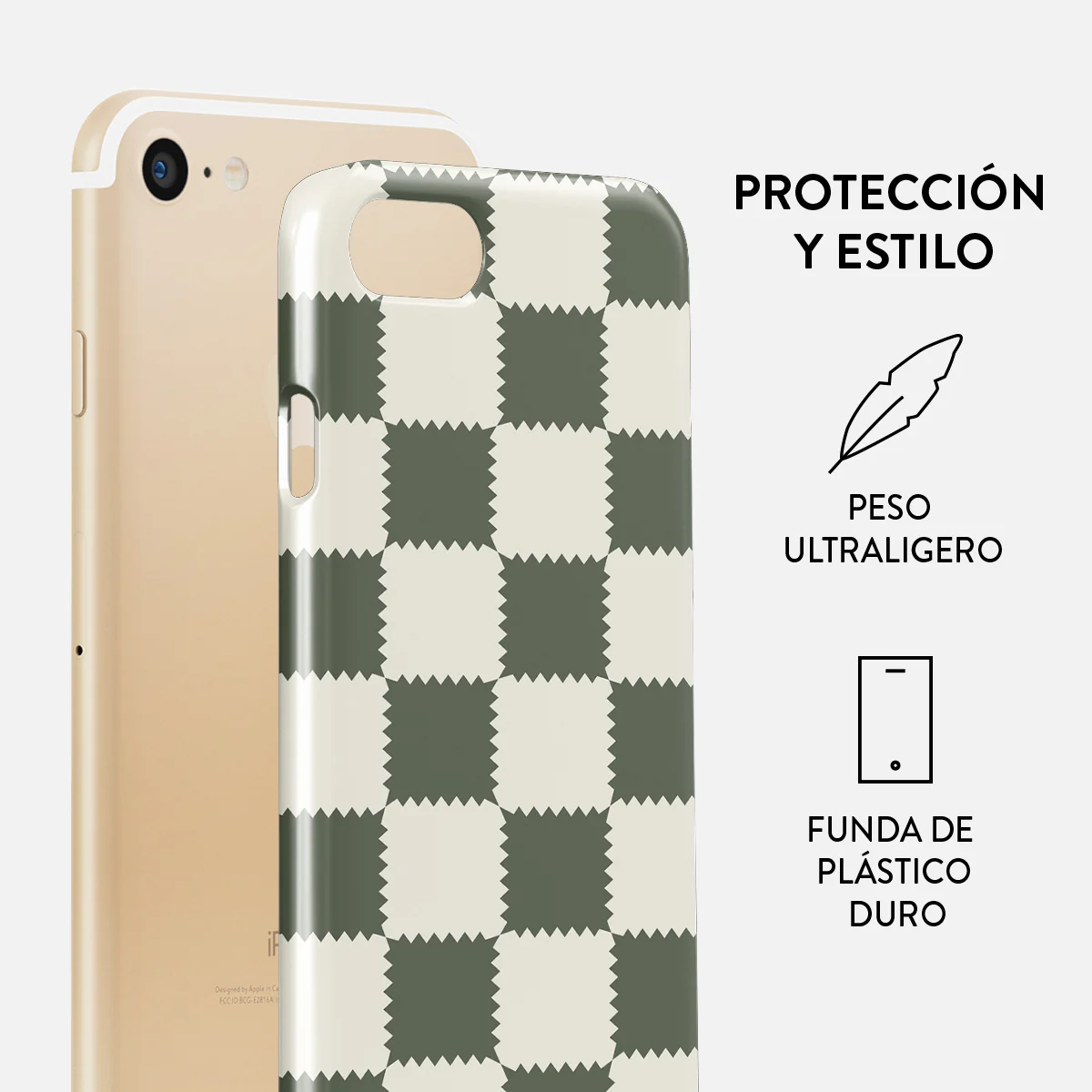 Retro Grid - iPhone SE (2020) Funda - Image 2
