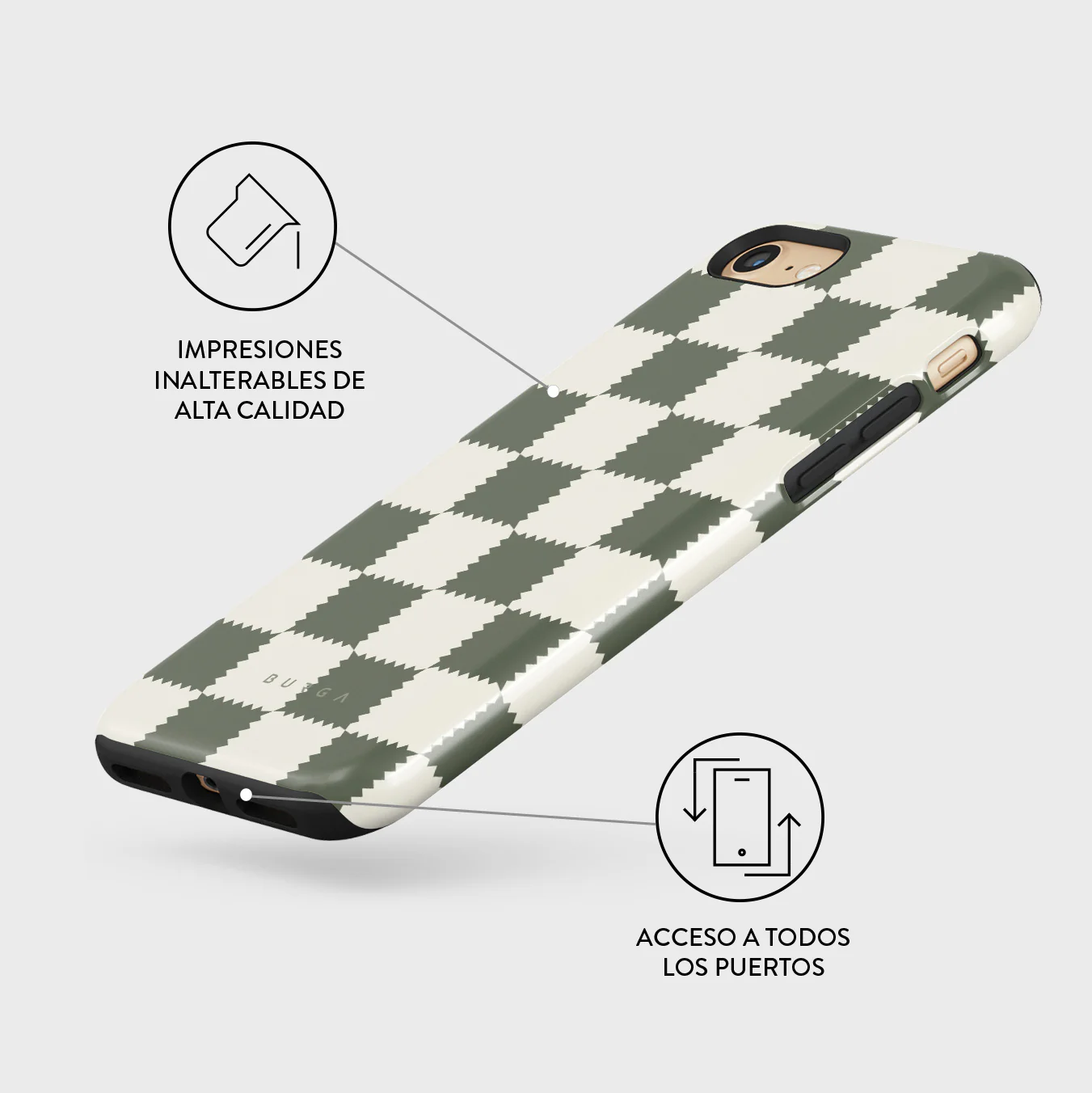 Retro Grid - iPhone SE (2022) Funda - Image 7
