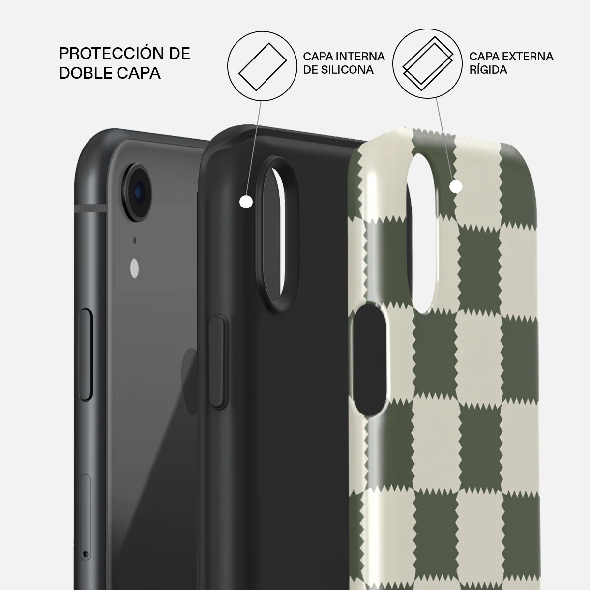 Retro Grid - iPhone XR Funda - Image 6
