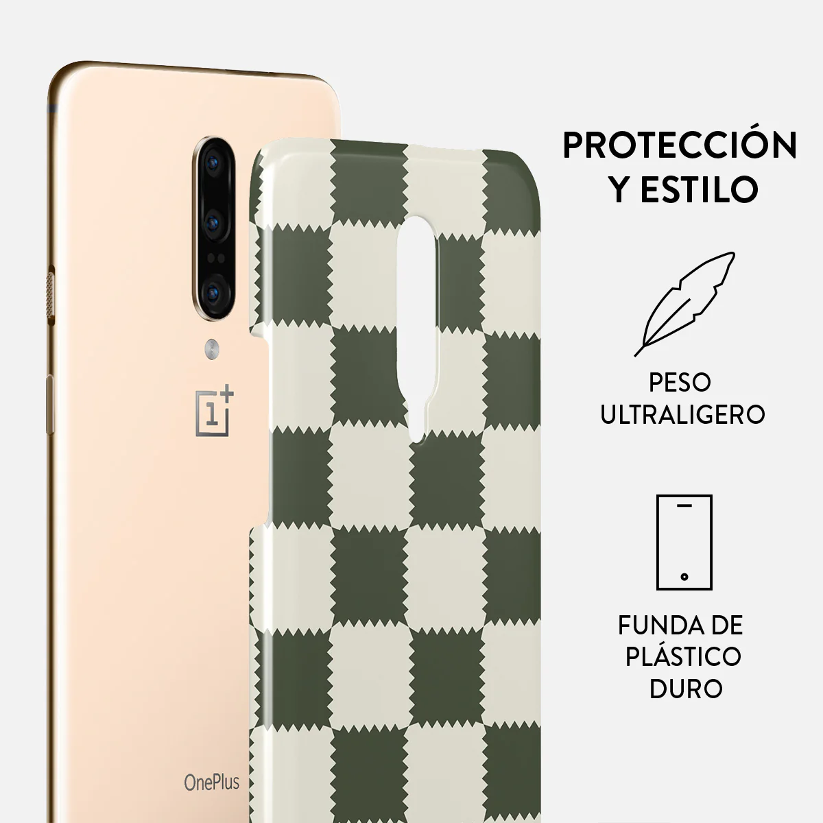 Retro Grid - OnePlus 7 Pro / 7T Pro Funda - Image 2