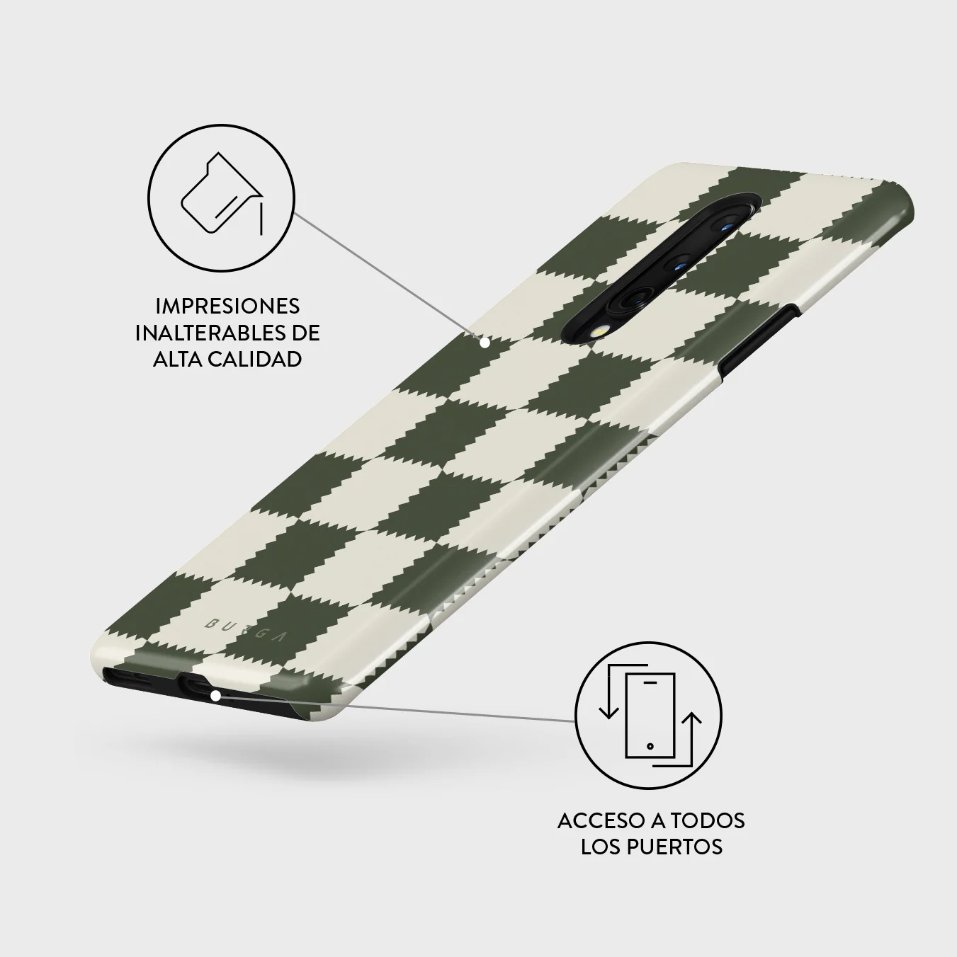 Retro Grid - OnePlus 8 Funda - Image 3