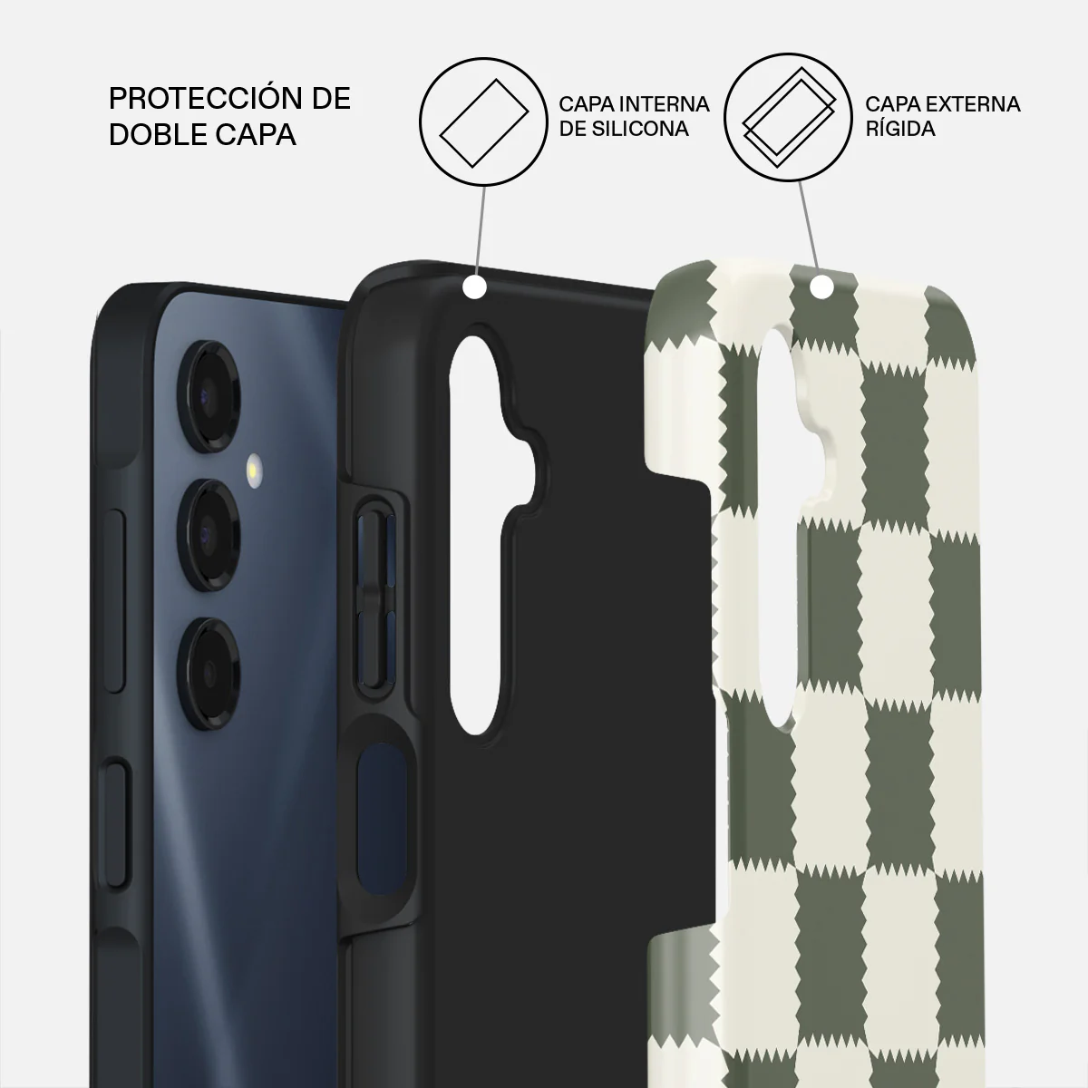 Retro Grid - Samsung Galaxy A16 Funda - Image 2