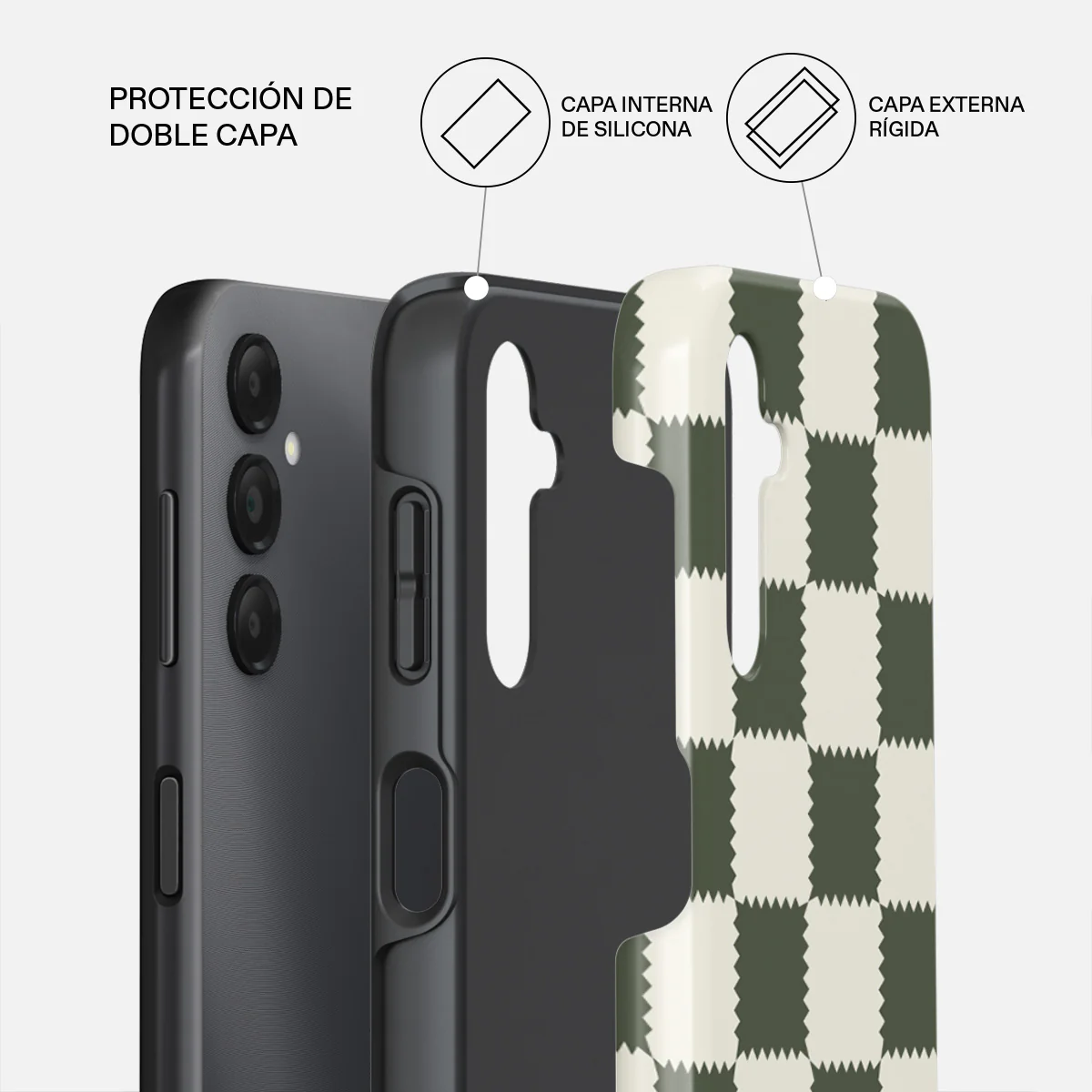 Retro Grid - Samsung Galaxy A25 Funda - Image 2