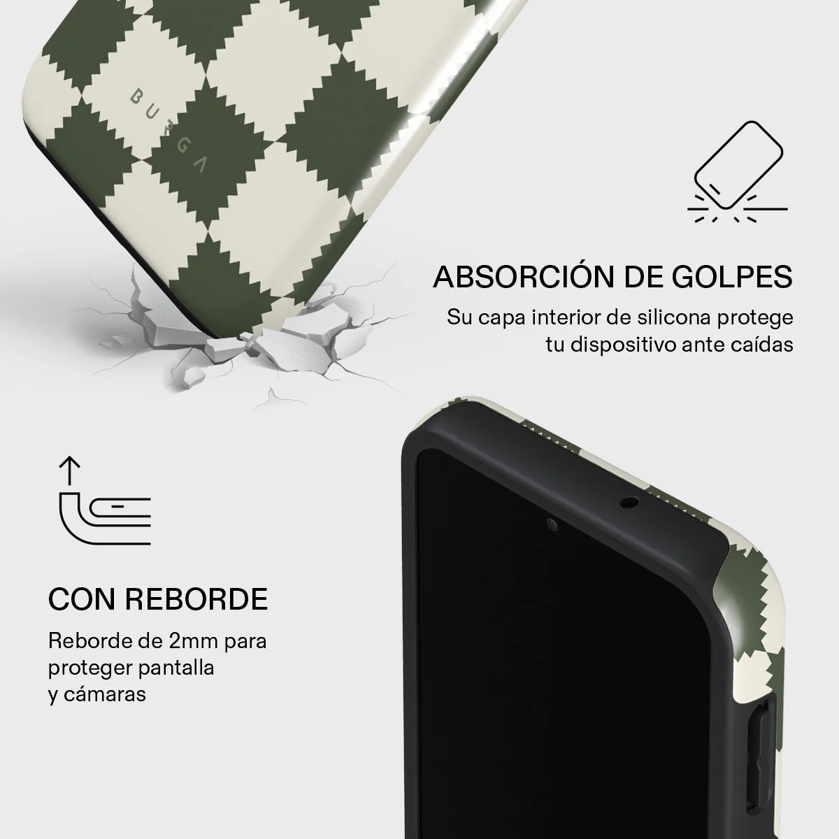 Retro Grid - Samsung Galaxy A25 Funda - Image 4