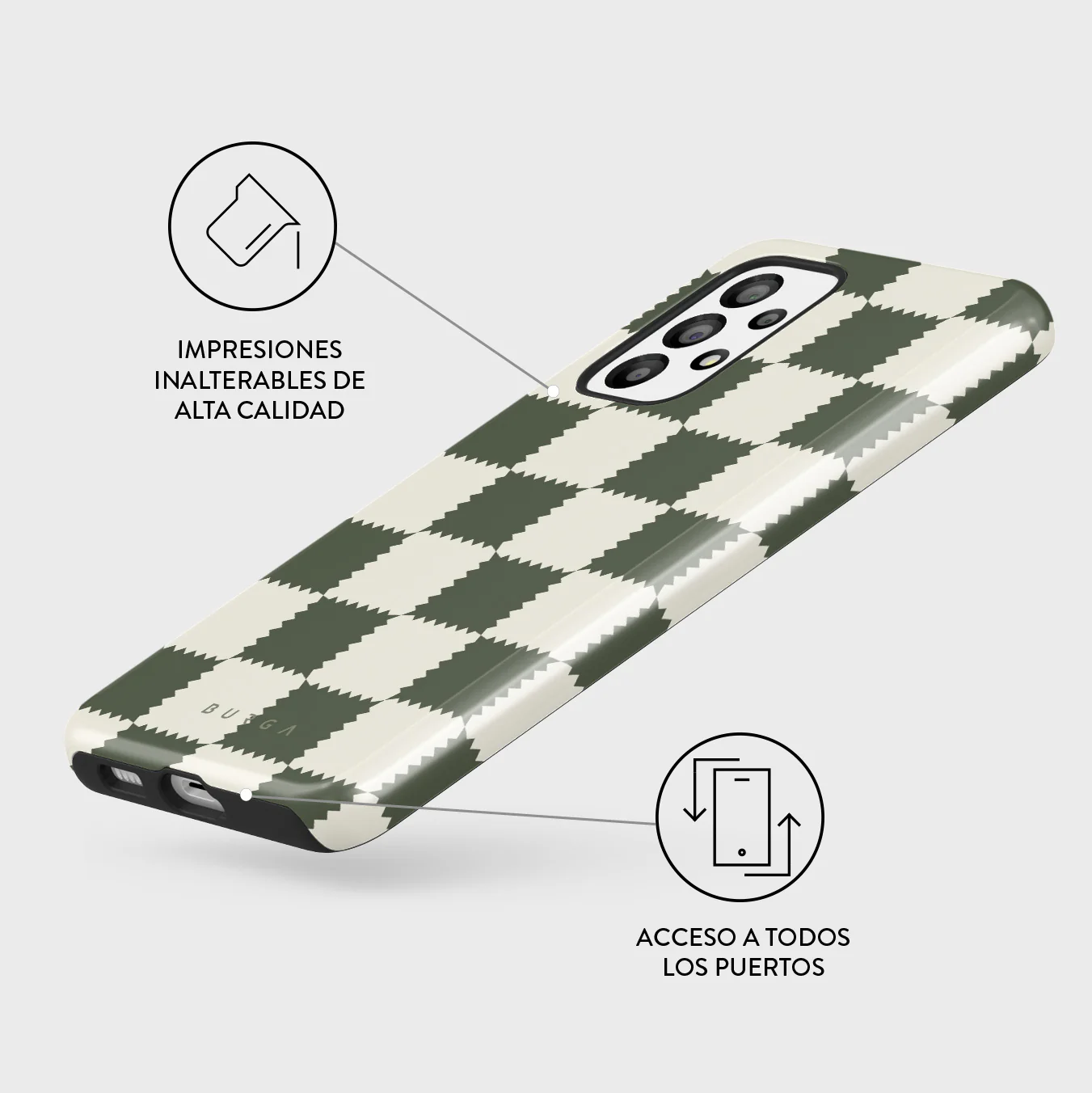 Retro Grid - Samsung Galaxy A33 Funda - Image 3