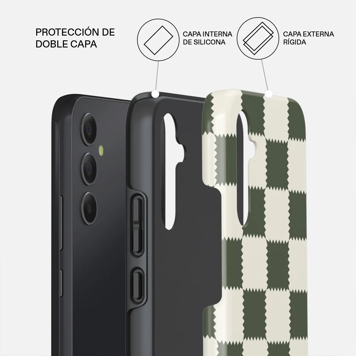 Retro Grid - Samsung Galaxy A34 Funda - Image 2