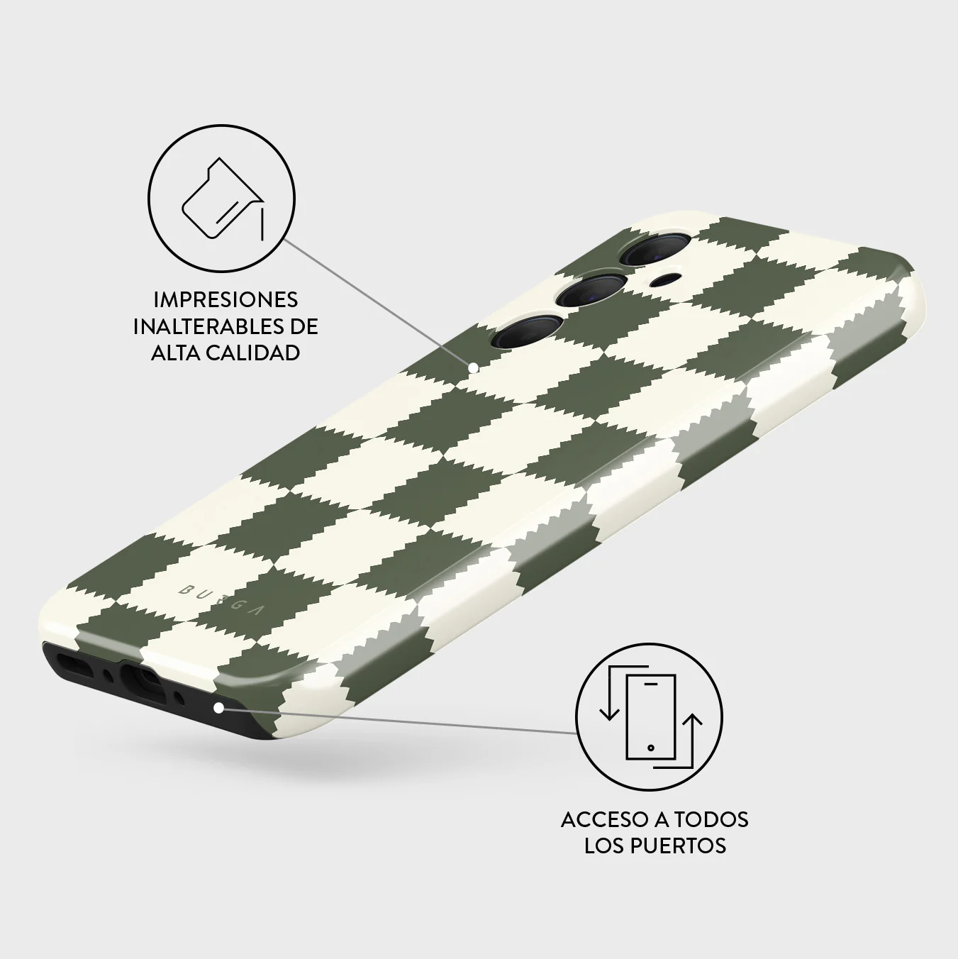 Retro Grid - Samsung Galaxy A35 Funda - Image 3
