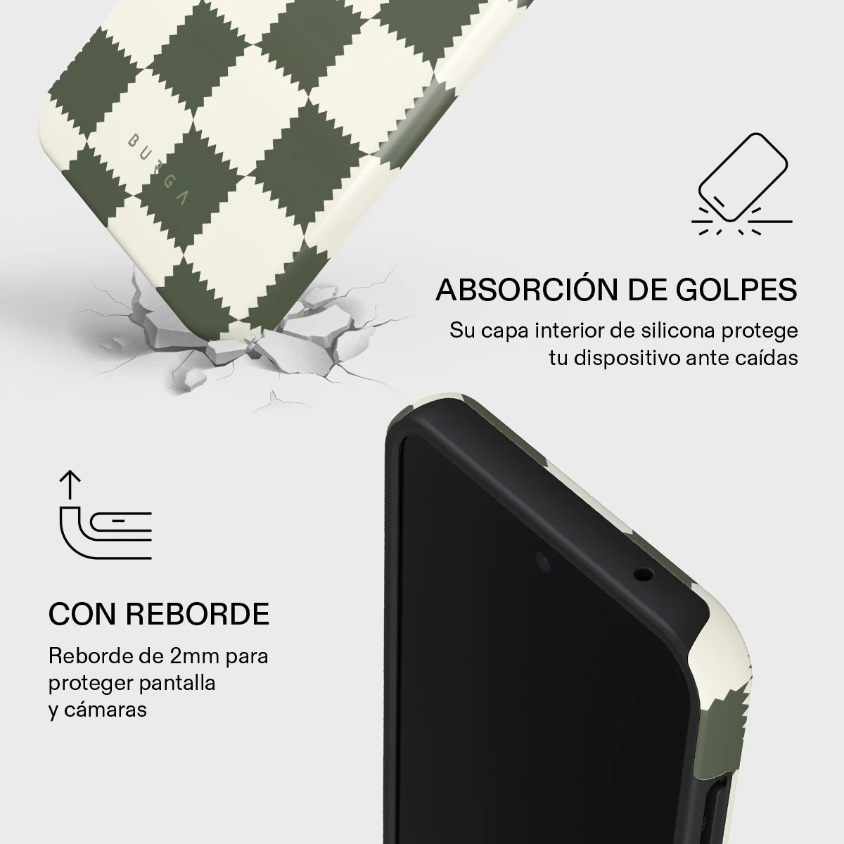 Retro Grid - Samsung Galaxy A35 Funda - Image 4