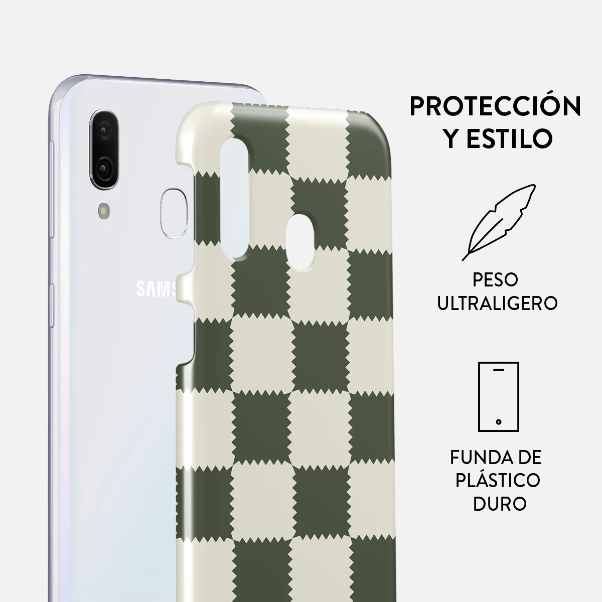 Retro Grid - Samsung Galaxy A40 Funda - Image 2