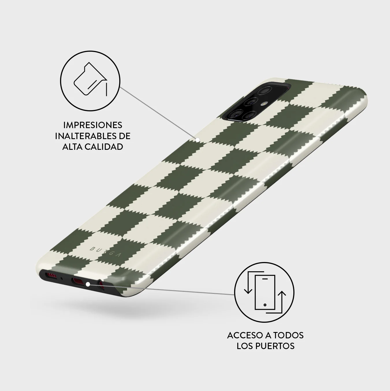 Retro Grid - Samsung Galaxy A51 4G Funda - Image 3