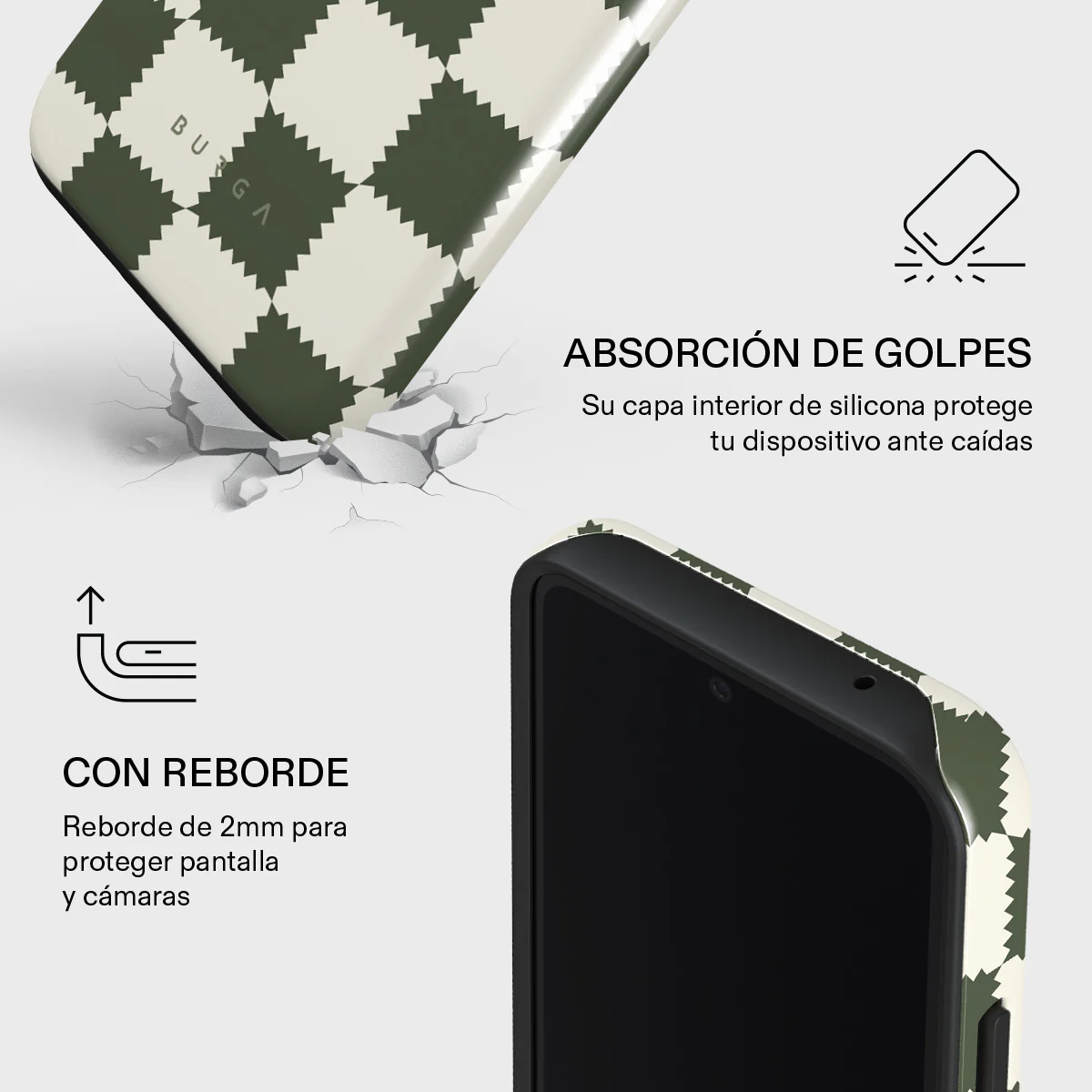 Retro Grid - Samsung Galaxy A54 Funda - Image 4