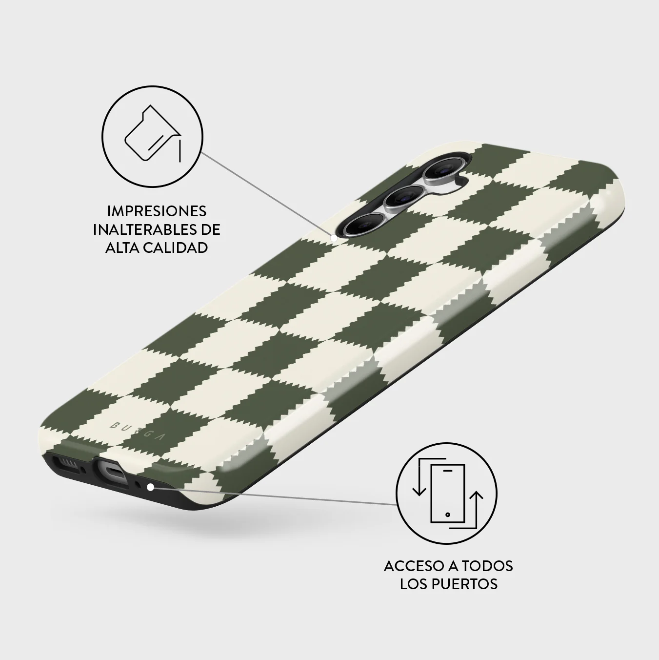 Retro Grid - Samsung Galaxy A55 Funda - Image 3