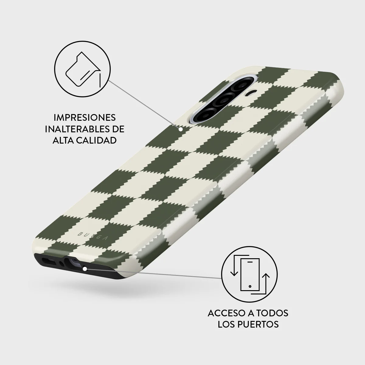 Retro Grid - Samsung Galaxy A56 5G Funda - Image 3