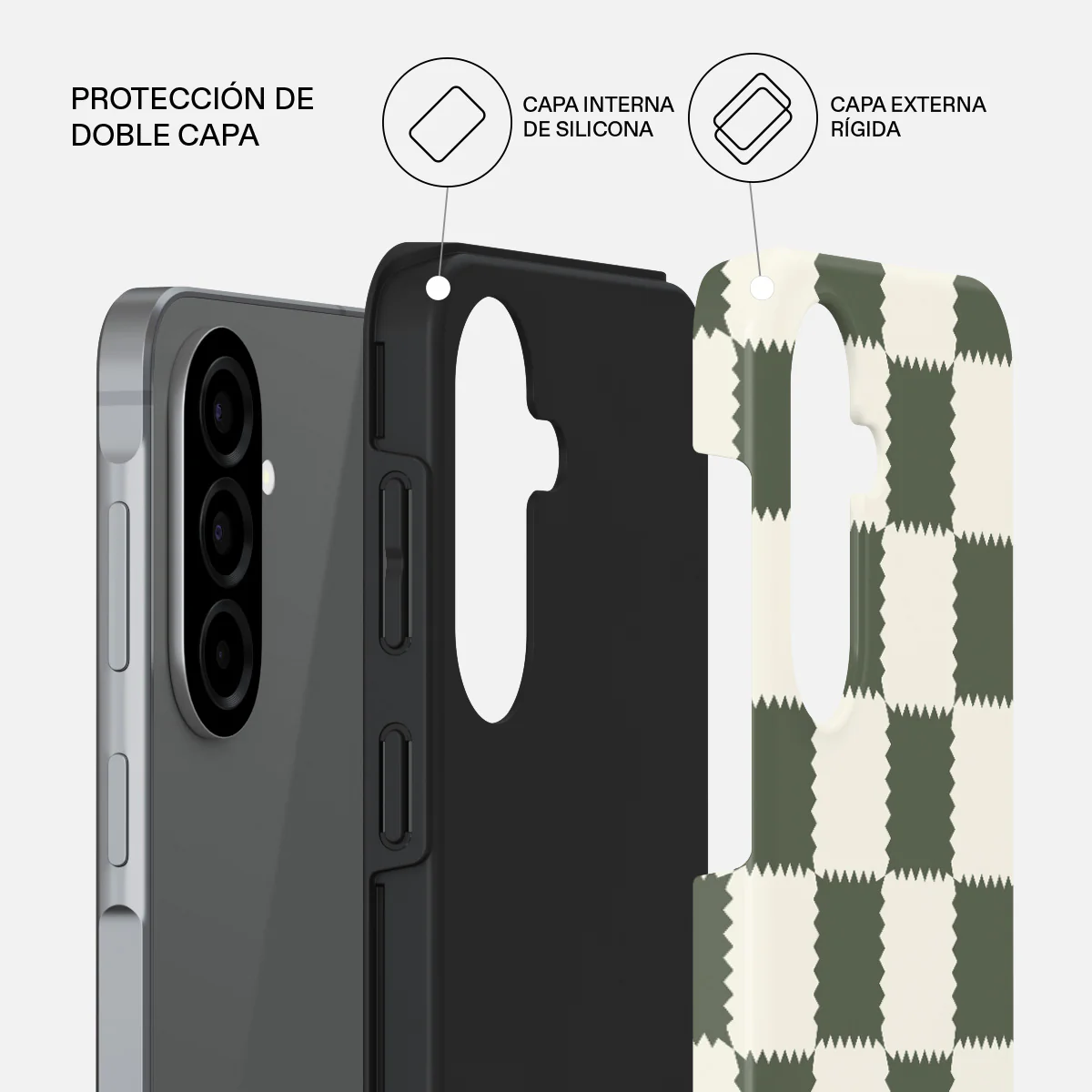 Retro Grid - Samsung Galaxy A57 5G Funda - Image 2