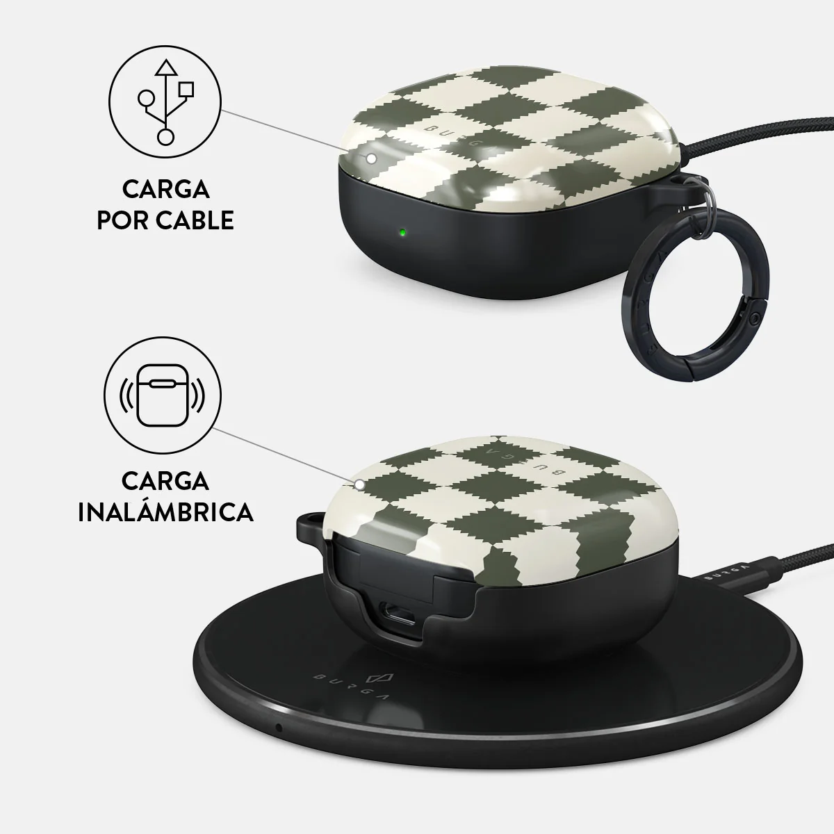 Retro Grid - Samsung Galaxy Buds Pro 2 Funda - Image 3