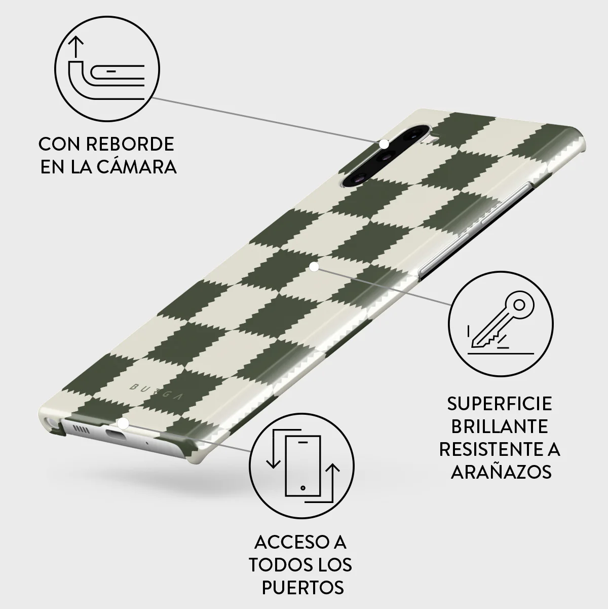 Retro Grid - Samsung Galaxy Note 10 Funda - Image 3