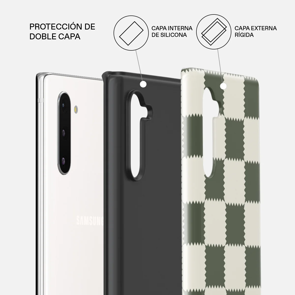 Retro Grid - Samsung Galaxy Note 10 Funda - Image 6