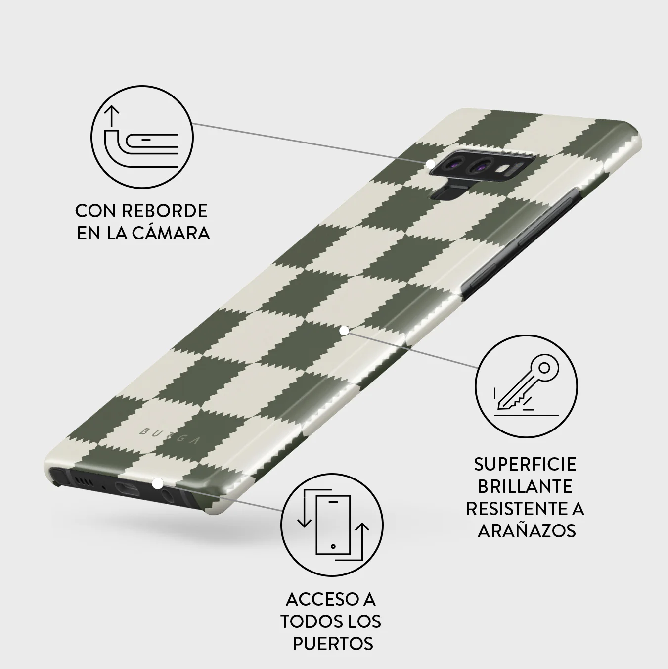 Retro Grid - Samsung Galaxy Note 9 Funda - Image 3