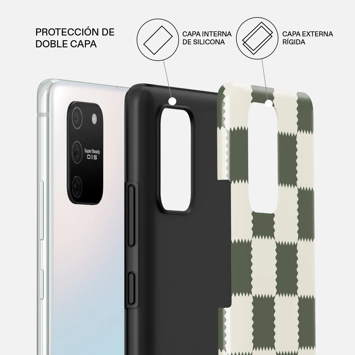 Retro Grid - Samsung Galaxy S10 Lite Funda - Image 2