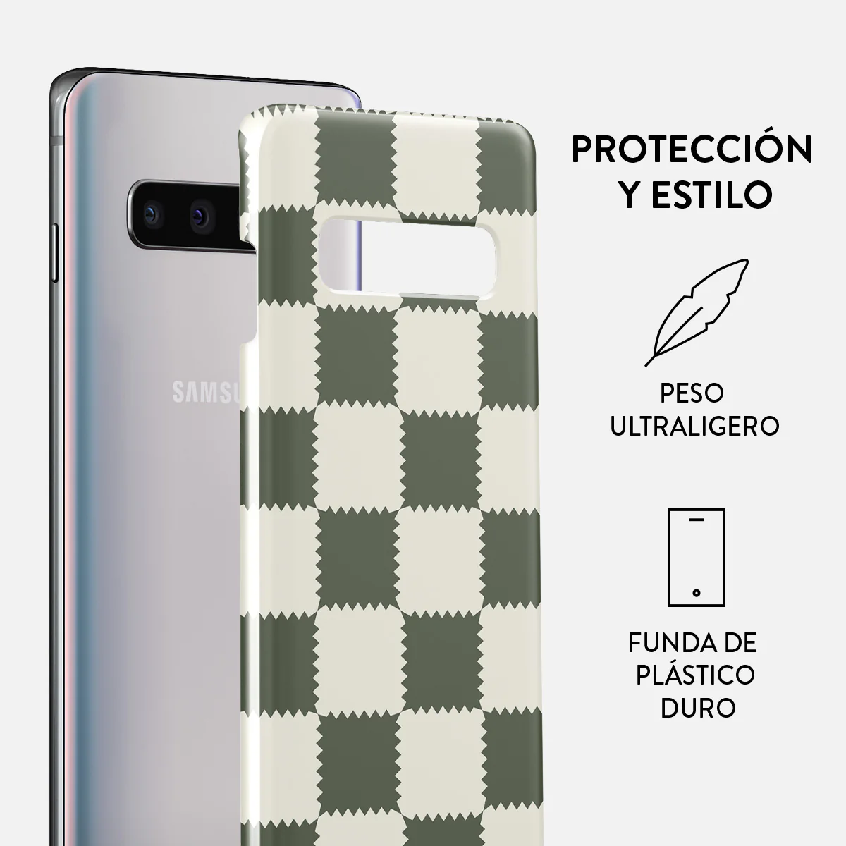 Retro Grid - Samsung Galaxy S10 Plus Funda - Image 2