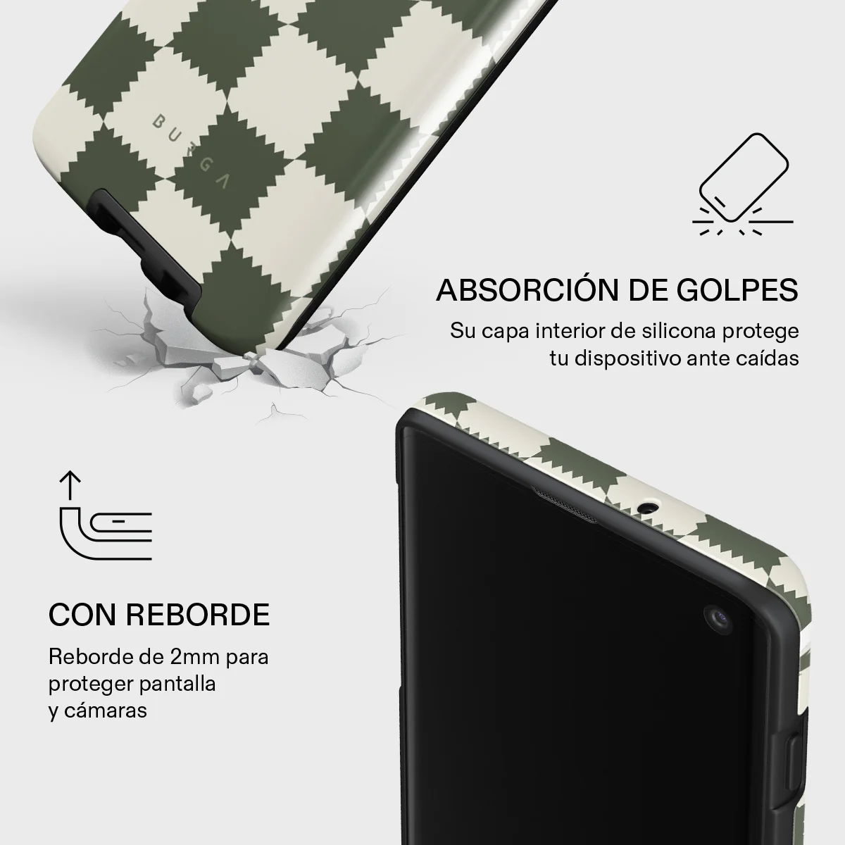 Retro Grid - Samsung Galaxy S10 Plus Funda - Image 8