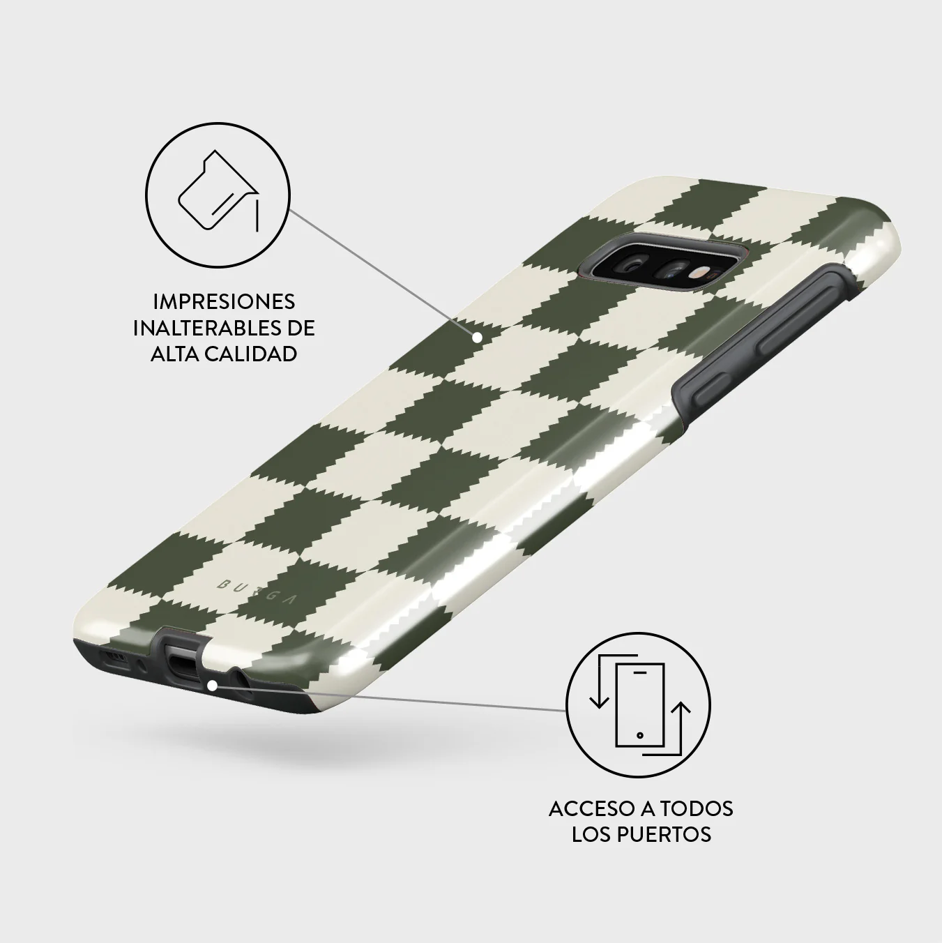 Retro Grid - Samsung Galaxy S10E Funda - Image 3