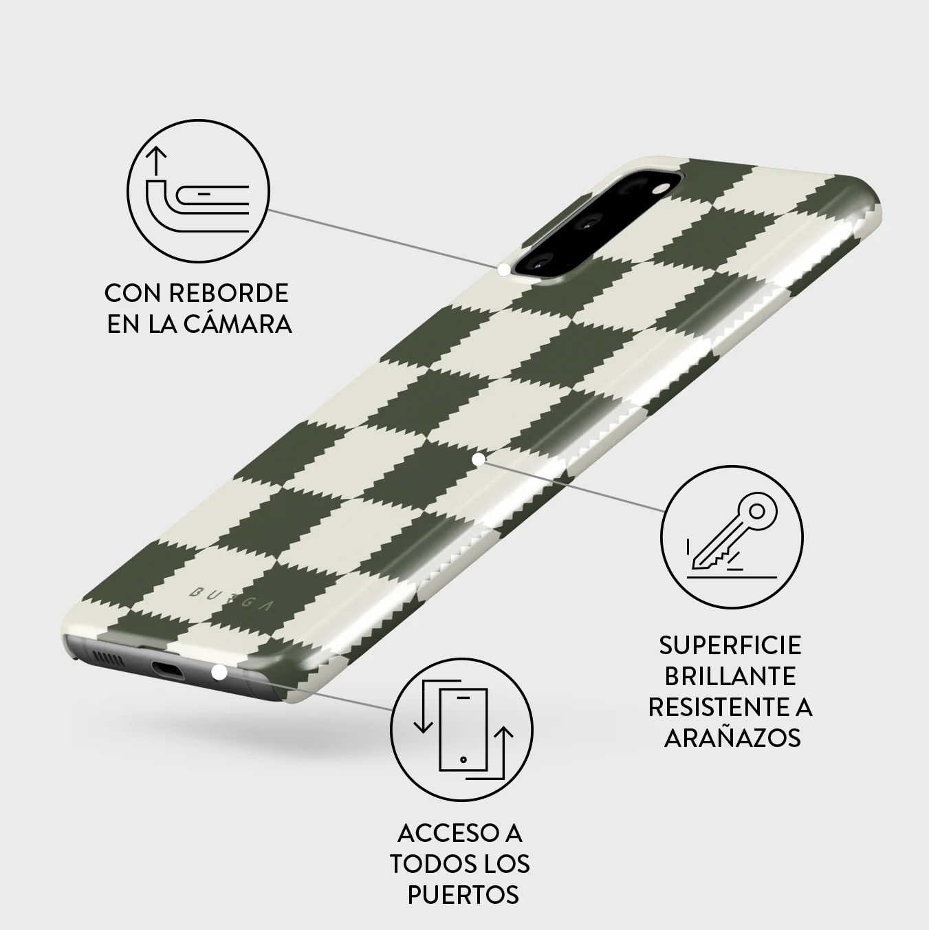 Retro Grid - Samsung Galaxy S20 4G / 5G Funda - Image 3