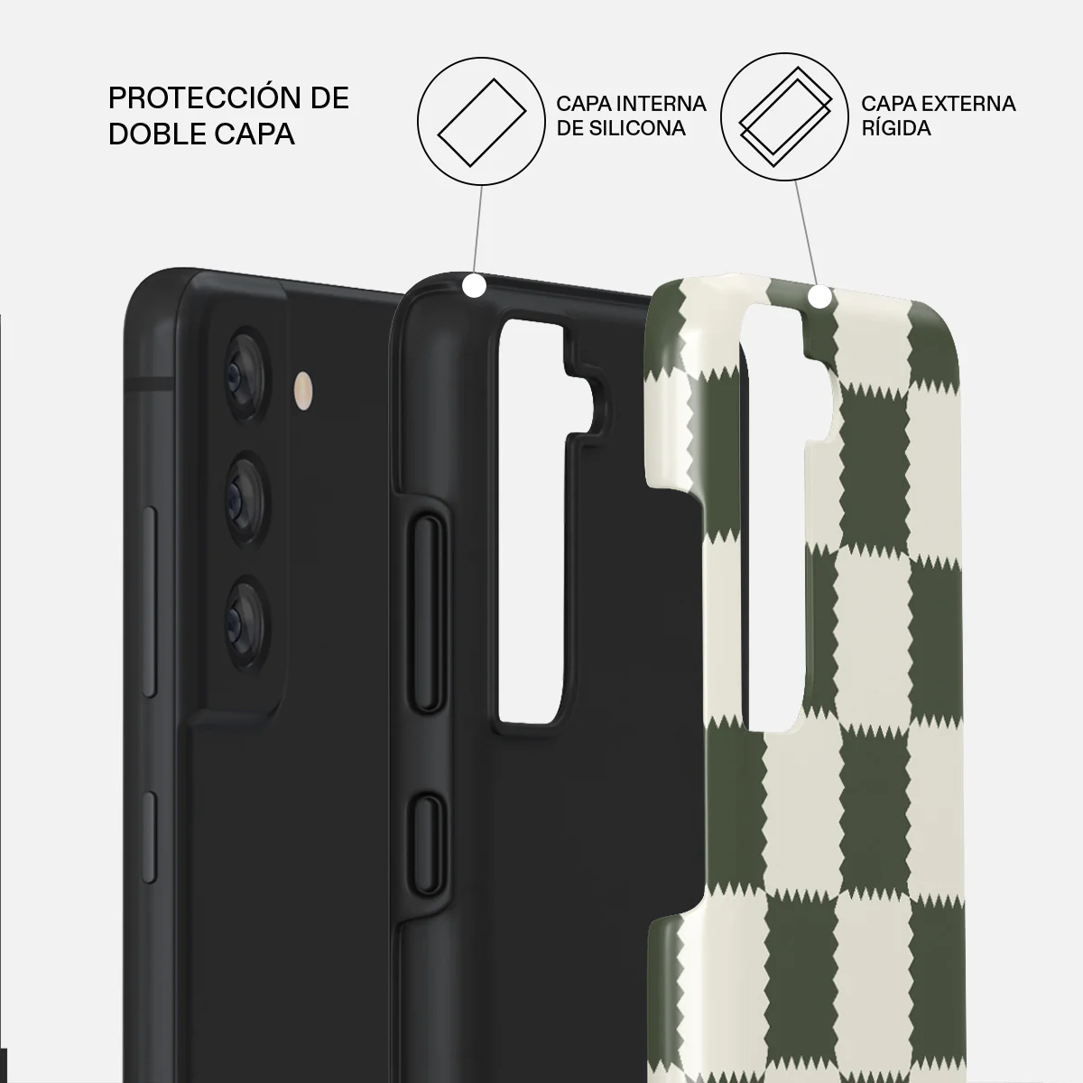 Retro Grid - Samsung Galaxy S21 FE Funda - Image 2